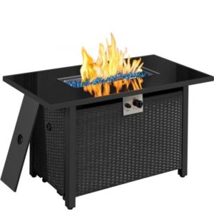 43in Fire Pit Propane Fire Pit 50,000 BTU Rectangle Fire Pit