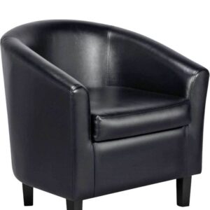 Faux Leather Accent Chair