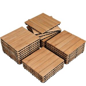 27 Pcs Fir Wood Flooring Tiles