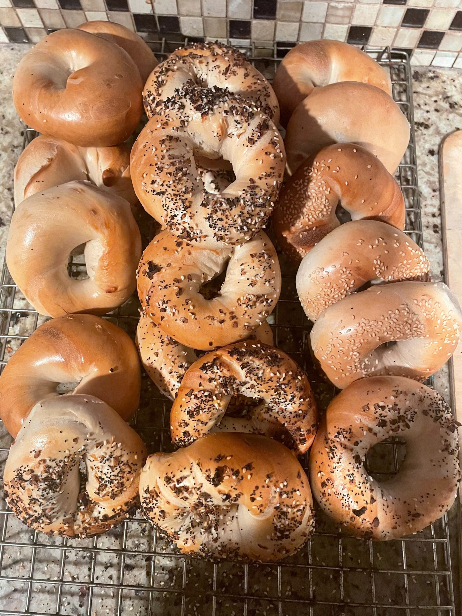 Bagels Finished YUM