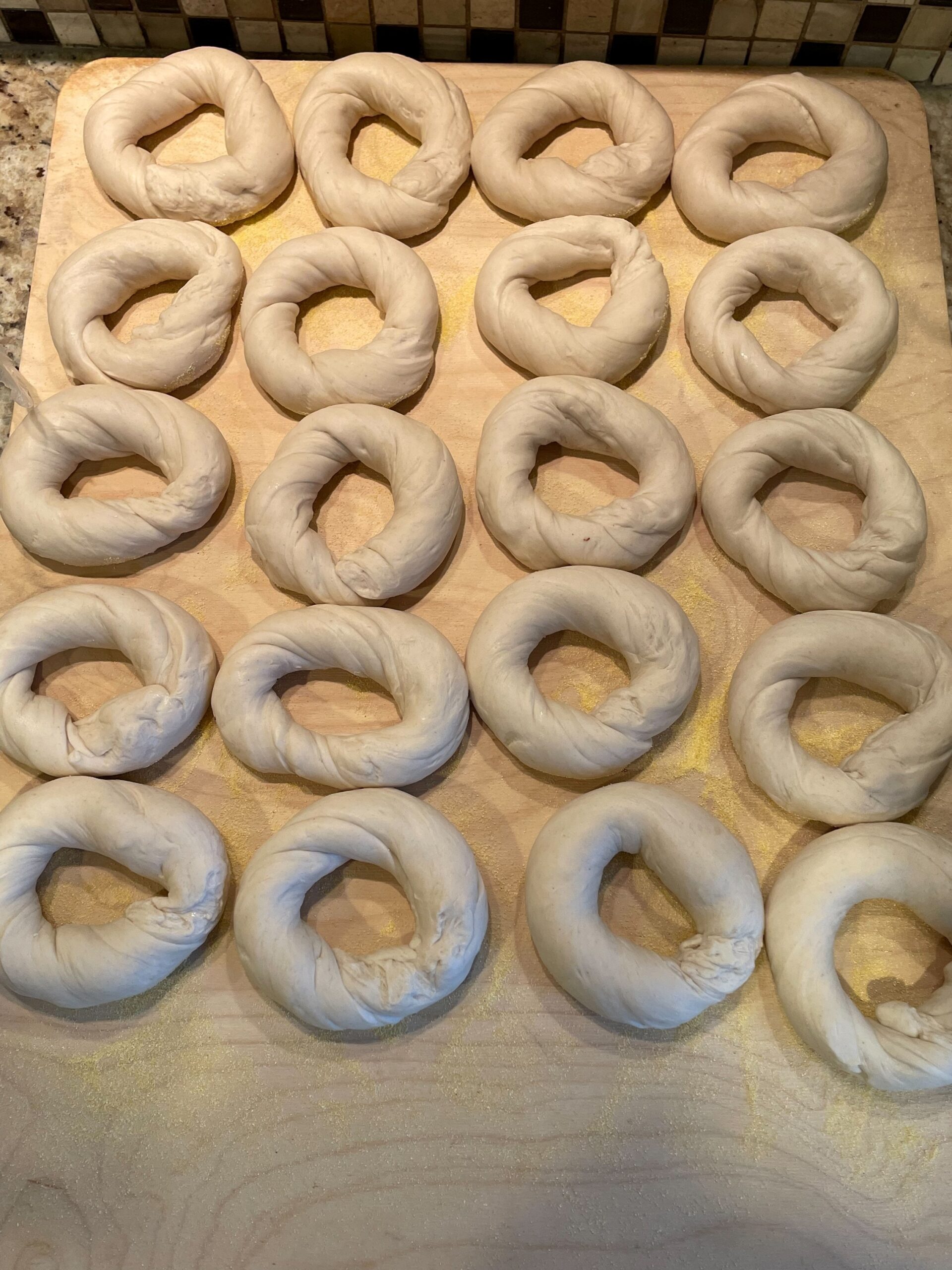 Hand Formed Bagels Dough